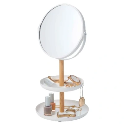 Imagen de Gerson 2314 Soporte para Joyas con Espejo, Color Blanco