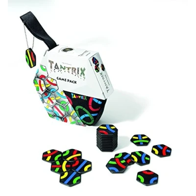 Imagen de Quecke Tantrix 53001 Bolsillo rompecabezas, Para 1 4 jugadores, con bolsa resistente cremallera