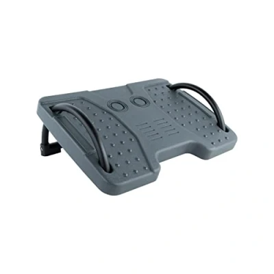 Imagen de TOOQ TQFR0601 G Reposapiés Ajustable en Inclinación, para Uso Oficina y Casa, Superficie Antideslizante, Color Gris