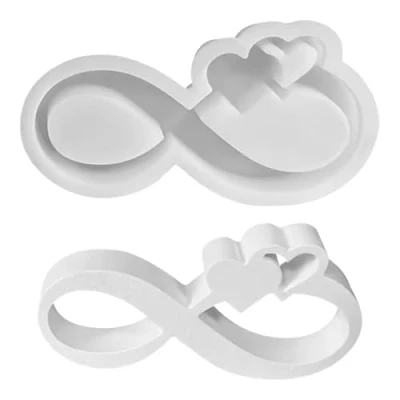 Imagen de Moldes de Silicona para Decoraciones Yeso, Molde en Forma Corazón, Resina Epoxi Manualidades Bricolaje, Manualidades, Navidad, Boda, Cumpleaños