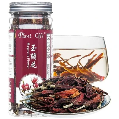 Imagen de Plant Gift Dried magnolia Tea 40g/1.41 玉兰花茶 Flor de comestible premium, hierbas flores té chino hoja suelta, fragante saludable natural