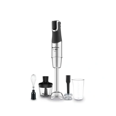 Imagen de Moulinex Powelix Life DD95HD Batidora de brazo 1200 W, cuchillas duradera, accesorio pasapuré 2 texturas, selector velocidades ergonómico, Piezas aptas para lavavajillas, Metálico