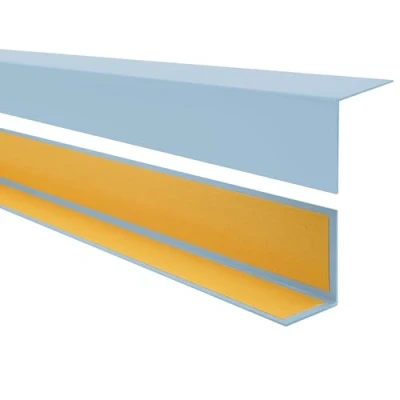 Imagen de Quest Perfil angular de PVC, plástico, autoadhesivo, protección bordes y esquinas, listón angular, 20x20mm, 200cm, azul claro