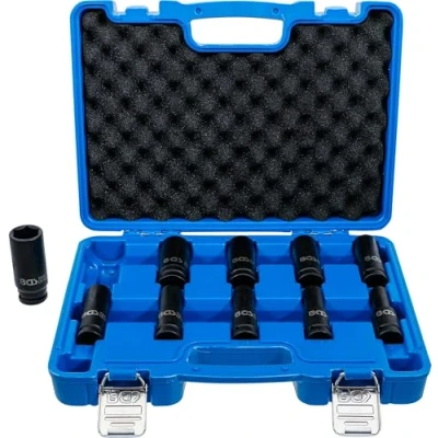 Imagen de BGS 5206 Juego de llaves vaso impacto hexagonal, largas entrada 12,5 mm (1/2&quot;) 10 24 piezas