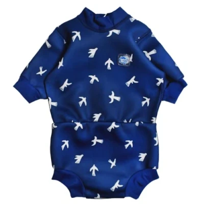 Imagen de Splash About Happy Nappy Traje acuático, Blanco Birds 12 24 meses