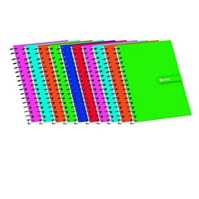 Imagen de Enri Pack de 10 blocs notas espiral, tapa blanda, 16º