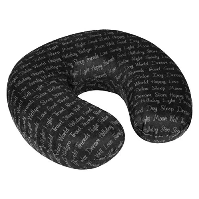 Imagen de WELLGRO Almohada Cervical con Funda extraíble Espuma viscoelástica de Viaje Cremallera Incl. Bolsa Transporte Aprox. 28x28x9 cm (LxBxH) Rosa