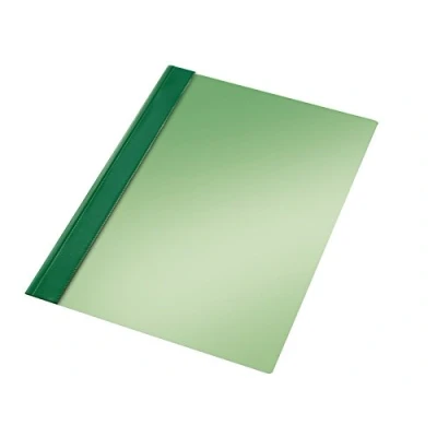 Imagen de Esselte Carpeta dossier fastener, Plástico, A4, Sin tarjetero, Pack de 50, Verde, Modelo 132/1, 13205