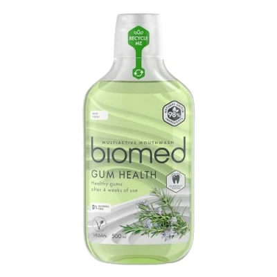 Imagen de BIOMED Enjuague Bucal Natural Vegano para Cuidado Completo y Encías Sanas sin Alcohol Well Gum 500 ml