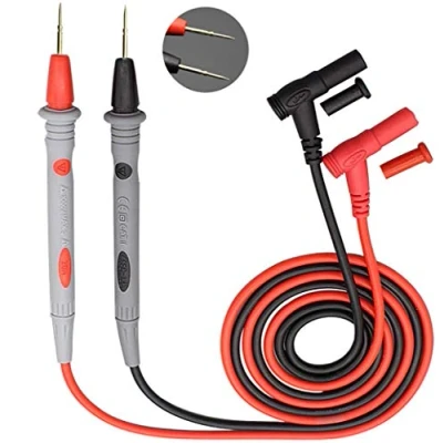 Imagen de 1 par de cables prueba multímetro digital, m, 1000 V, 20 A, juego puntas para