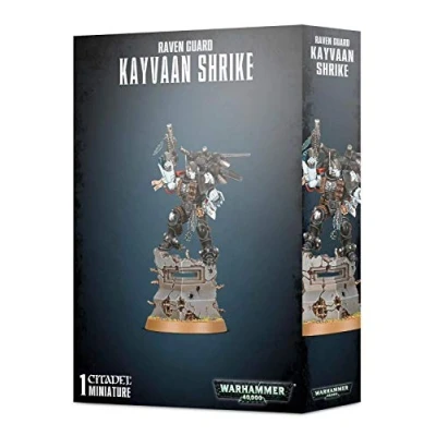 Imagen de Games Workshop Warhammer 40k Raven Guard Kayvaan Shrike 48 89, color negro