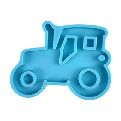 Imagen de lijun Llavero de la Serie Coches Molde Resina epoxi Silicona Colgante Tractor Brillante