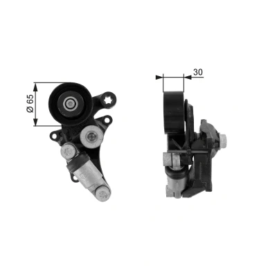 Imagen de GATES FleetRunner Micro V Kit T38305 Polea Tensora MERCEDES BENZ: Clase E Berlina, C T modell