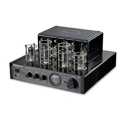 Imagen de NOBSOUND Amplificador de válvulas MS 10D MKII Hybird con Bluetooth, USB, auriculares para HiFi, color negro