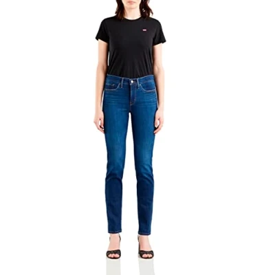 Imagen de Levi&#039;s 314 Shaping Straight Vaqueros, Cobalt Honor, 30W / 32L Mujer