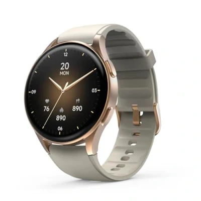 Imagen de Hama Smartwatch 8900 GPS AMOLED 1.32 Pulgadas función de teléfono Alexa Redondo Dorado