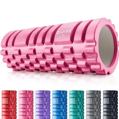 Imagen de Core Balance FOAM Massage Roller GRID Trigger Target Point GYM Fitness Physio Fitness/yoga, Talla: One Size, Pink