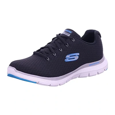 Imagen de Skechers Flex Advantage 4.0, Zapatillas Hombre, Black Textile Blue Trim, 39 EU