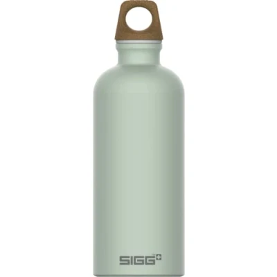 Imagen de SIGG Traveller MyPlanet Repeat Plain botella cantimplora (0.6 L), hermética neutral para el clima, de aluminio ligera fabricada en Suiza