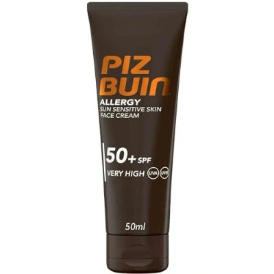 Imagen de Piz Buin crema facial SPF 50 de Protección Alta (50 ml), protector solar hidratante con filtros UVA/UVB, triple resistencia, para todo tipo piel