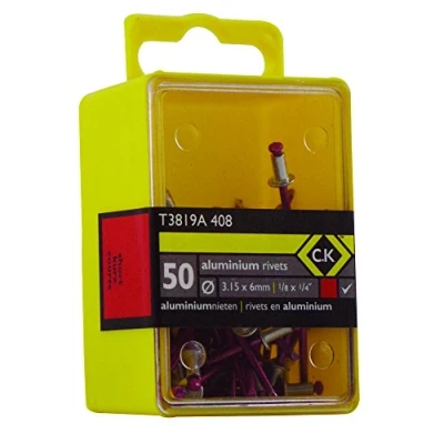 Imagen de C.K T3819A 408 Caja de 50 remaches aluminio 3,15 x 6 mm