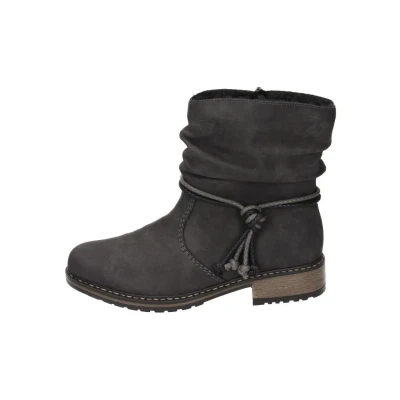 Imagen de Rieker Mujer Botines Z6893, señora Botines,Botas,Bota,Media Bota,Zapato de transición,Zapato Invierno,Forrado,Gris (Grau / 45),36 EU 3.5 UK