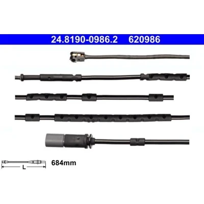 Imagen de ATE 24.8190 0986.2 Sensor de Desgaste Pastillas Frenos BMW: