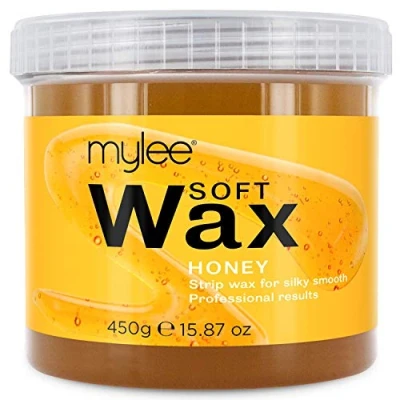 Imagen de Mylee Cera de Miel Suave en Crema para Pieles Sensibles 450g, Pote Depilatoria Eliminar Vello, Ideal Cuerpo, Se Puede Calentar el Microondas o un Calentador