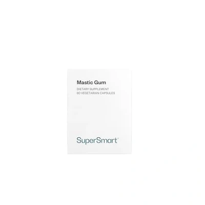 Imagen de Supersmart Mastic Gum Estandarizada para aportar un 12% de ácidos masticónicos Tratamiento Natural contra Helicobacter pylori Reflujo ácido No OMG 60 Cápsulas Vegetarianas