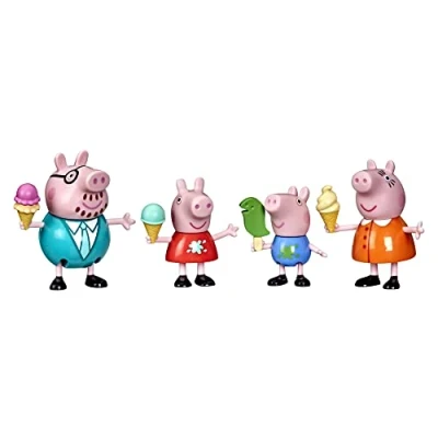 Imagen de Peppa Pig Pack 4 Figuras de la Familia Mod. sdos, Multicolor (Hasbro F3762)