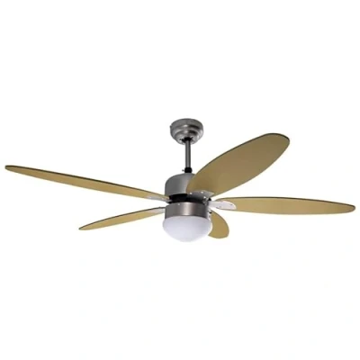 Imagen de ARDES AR5A130WR Ventilador de techo 5 aspas con luz madera 3 velocidades rotación reversible mando a distancia