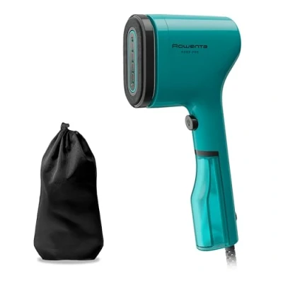 Imagen de Rowenta Pure Pop DR2024 Cepillo de vapor 1300 W con salida hasta 20 gr/min que plancha y purifica, elimina pelusas pelo, cabezales reversibles, diseño para viaje, color verde