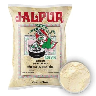 Imagen de Jalpur Harina gruesa de garbanzos molida a la piedra Besan 1 kg