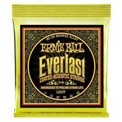 Imagen de Ernie Ball Everlast Light Cuerdas para guitarra acústica, bronce 80/20, revestidas, calibre 11 52