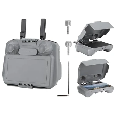 Imagen de MotuTech 2 en 1 Protector y Parasol de pantalla Ángulo ajustable para DJI RC Control remoto Mini 4 Pro/Air 3 (para 2)