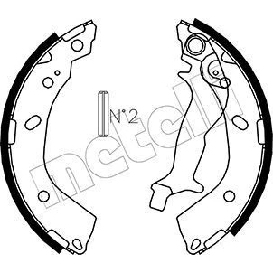 Imagen de Kit de zapatas METELLI 53 0178