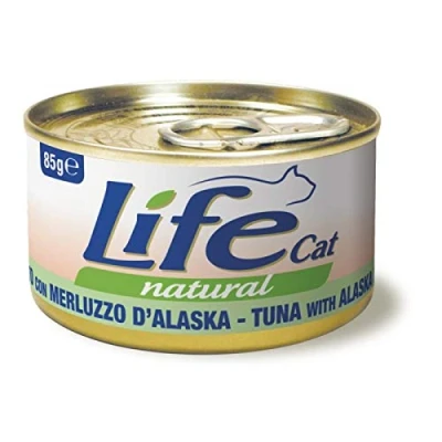 Imagen de Life Cat Natural Atún con Bacalao de Alaska, Lata 85 g