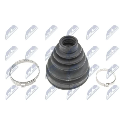 Imagen de NTY NOP 080 Fuelle, árbol de transmisión con abrazaderas lado rueda 115 NBR (caucho nitril butadieno) TOYOTA: Land Cruiser Prado 120