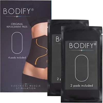 Imagen de Bodify Juego de 2 almohadillas repuesto originales (sin controlador) para abdominales EMS Pro Entrenador abdominal hombres y mujeres