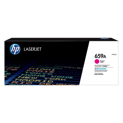 Imagen de HP 659A W2013A, Magenta, Cartucho Tóner Original, de 13.000 páginas, para impresoras Color LaserJet Enterprise M856dn, MFP M776dn, Flow M776z y M776zs