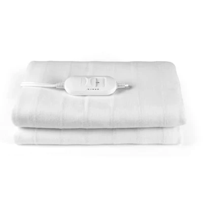 Imagen de Kleeneze KL3753 Manta térmica para Camas Individuales, Lavable a máquina, 3 ajustes de Calor, luz indicadora, Tela Suave, Controlador Desmontable, Amarre 35W, 135 x 65 cm