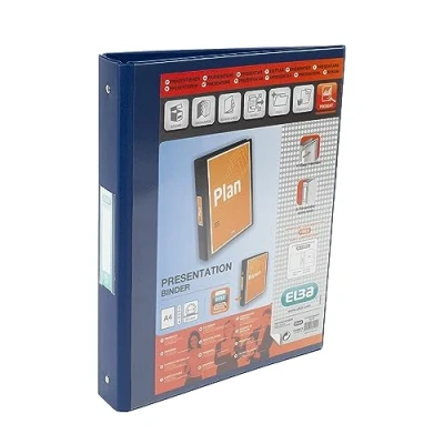Imagen de Elba Binder 590101 Archivados con 4 anillas, 25mm A4 ,Color Azul