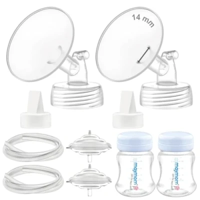 Imagen de Maymom piezas de bomba compatibles con Spectra S2 S1, tubo válvula brida 14 mm, protector reflujo, no original S2, repuesto para botella pico