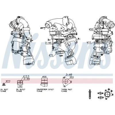 Imagen de Turbocompresor, sobrealimentación NISSENS 93628