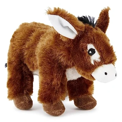 Imagen de Zappi Co Peluche de Burro 100% Reciclado (21cm Largo) Colección Animales Suaves, acogedores y ecológicos para el Primer niño recién Nacido