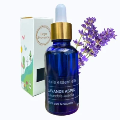 Imagen de Aceite Esencial de Lavanda Aspic 10 ml (quemotipeada Lavendula latifolia), 100% puro y natural, producción BIO