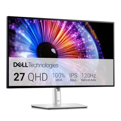 Imagen de Dell U2724DE UltraSharp Thunderbolt 27&quot; QHD (2560x1440) Monitor, 120Hz, IPS Black, 5ms, 98% DCI P3, 2x Thunderbolt, USB C, DisplayPort, HDMI, 4x USB, RJ45, 3 Años de Garantía, Plata