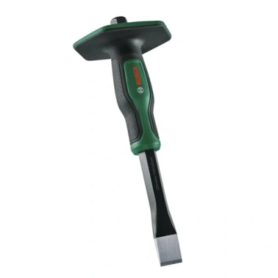Imagen de Bosch Cincel plano para piedra 22 250 mm (arista de corte doblemente resinificada tareas pesadas; eje cromo vanadio; mango suave y cómodo con protección manos)