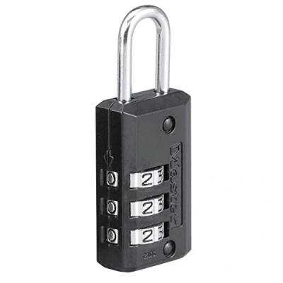 Imagen de Master Lock 646EURD Candado con Combinación y Cuerpo de Zinc, Negro, 6,3 x 2 1 cm