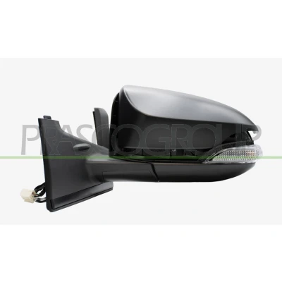 Imagen de Espejo retrovisor Prasco TY3297324P izquierda negro/rojo eléctrico calefactable, convexo